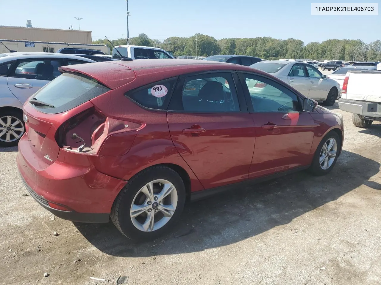 2014 Ford Focus Se VIN: 1FADP3K21EL406703 Lot: 73706714