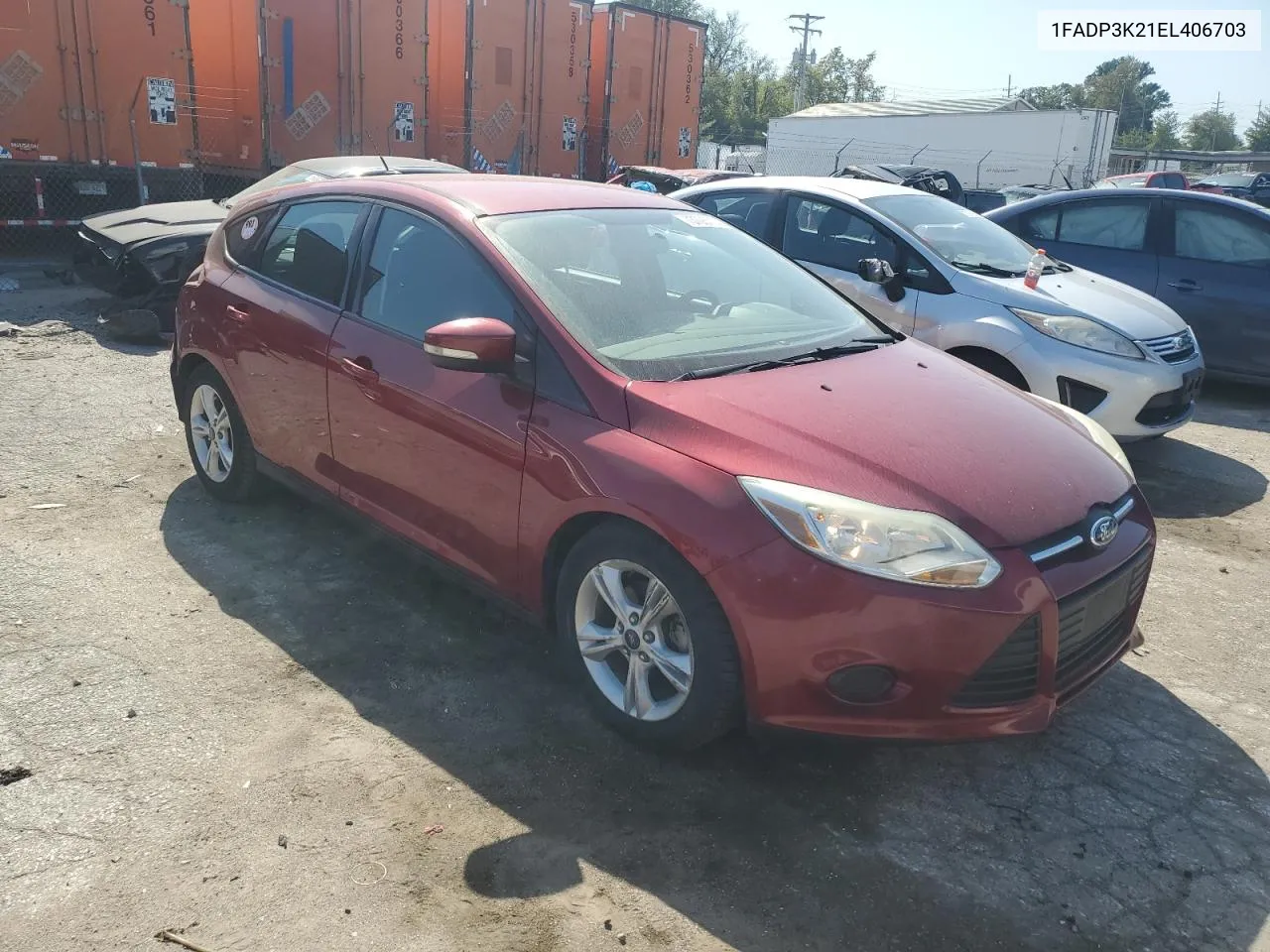 2014 Ford Focus Se VIN: 1FADP3K21EL406703 Lot: 73706714