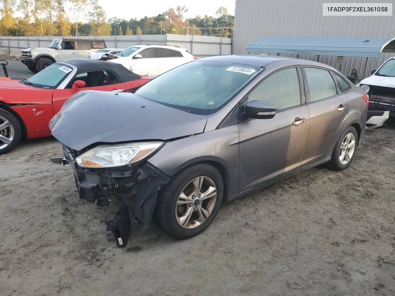 2014 Ford Focus Se VIN: 1FADP3F2XEL361058 Lot: 73738934