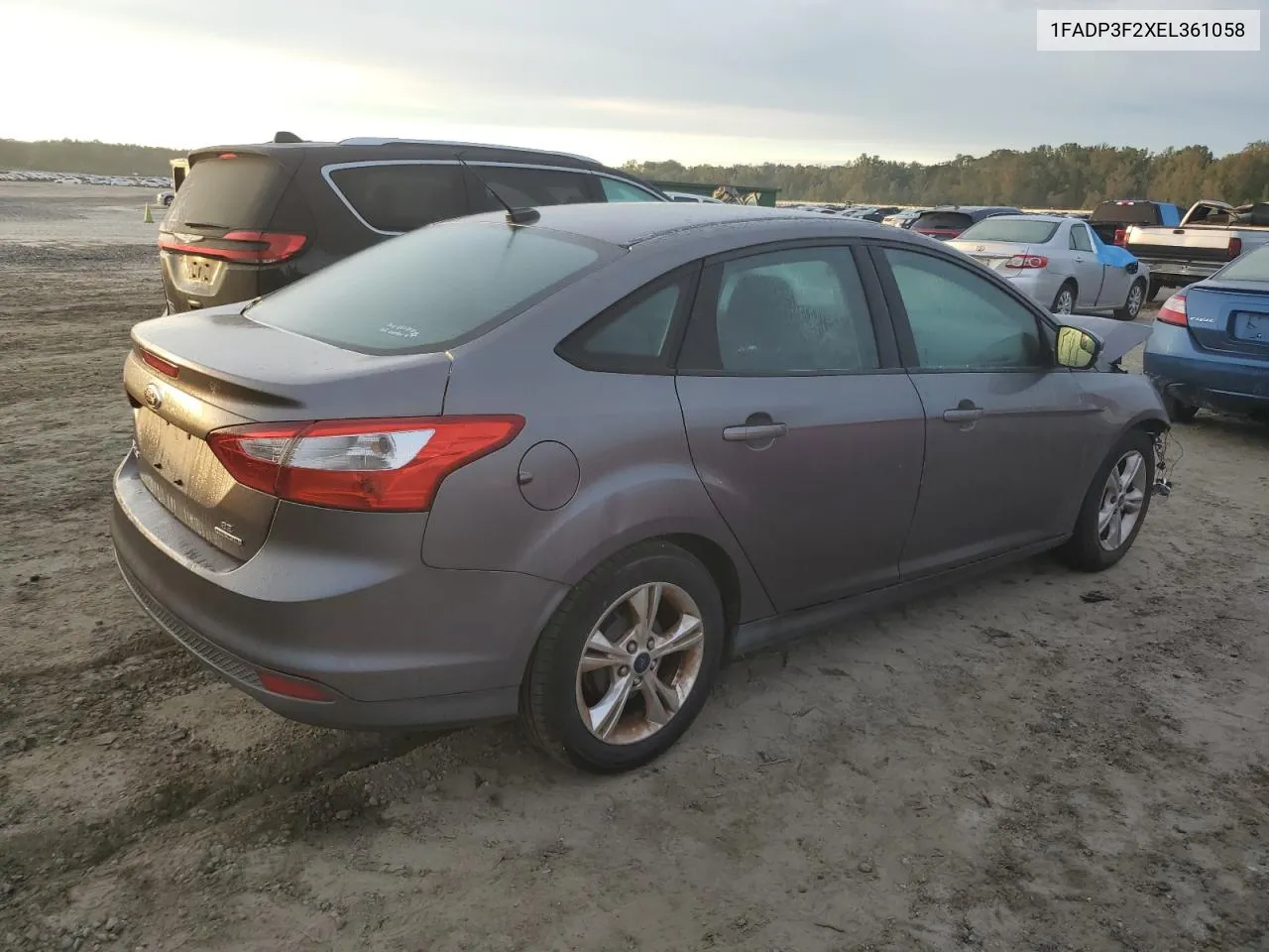 2014 Ford Focus Se VIN: 1FADP3F2XEL361058 Lot: 73738934