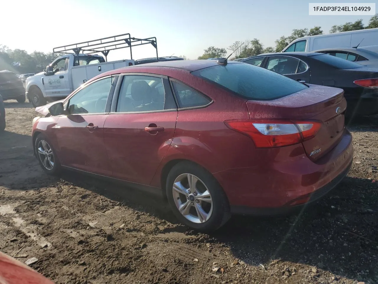 2014 Ford Focus Se VIN: 1FADP3F24EL104929 Lot: 73787474