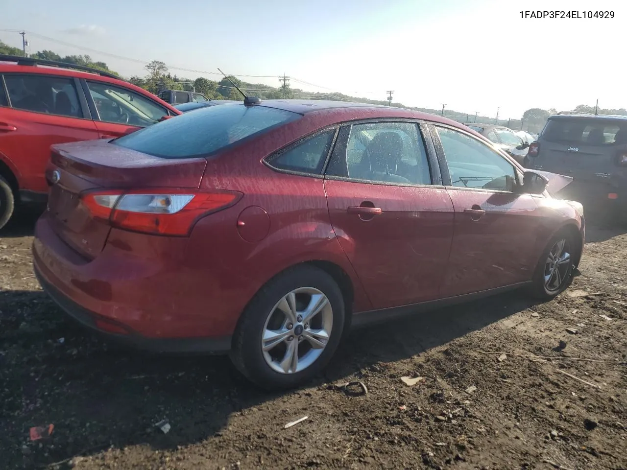 2014 Ford Focus Se VIN: 1FADP3F24EL104929 Lot: 73787474