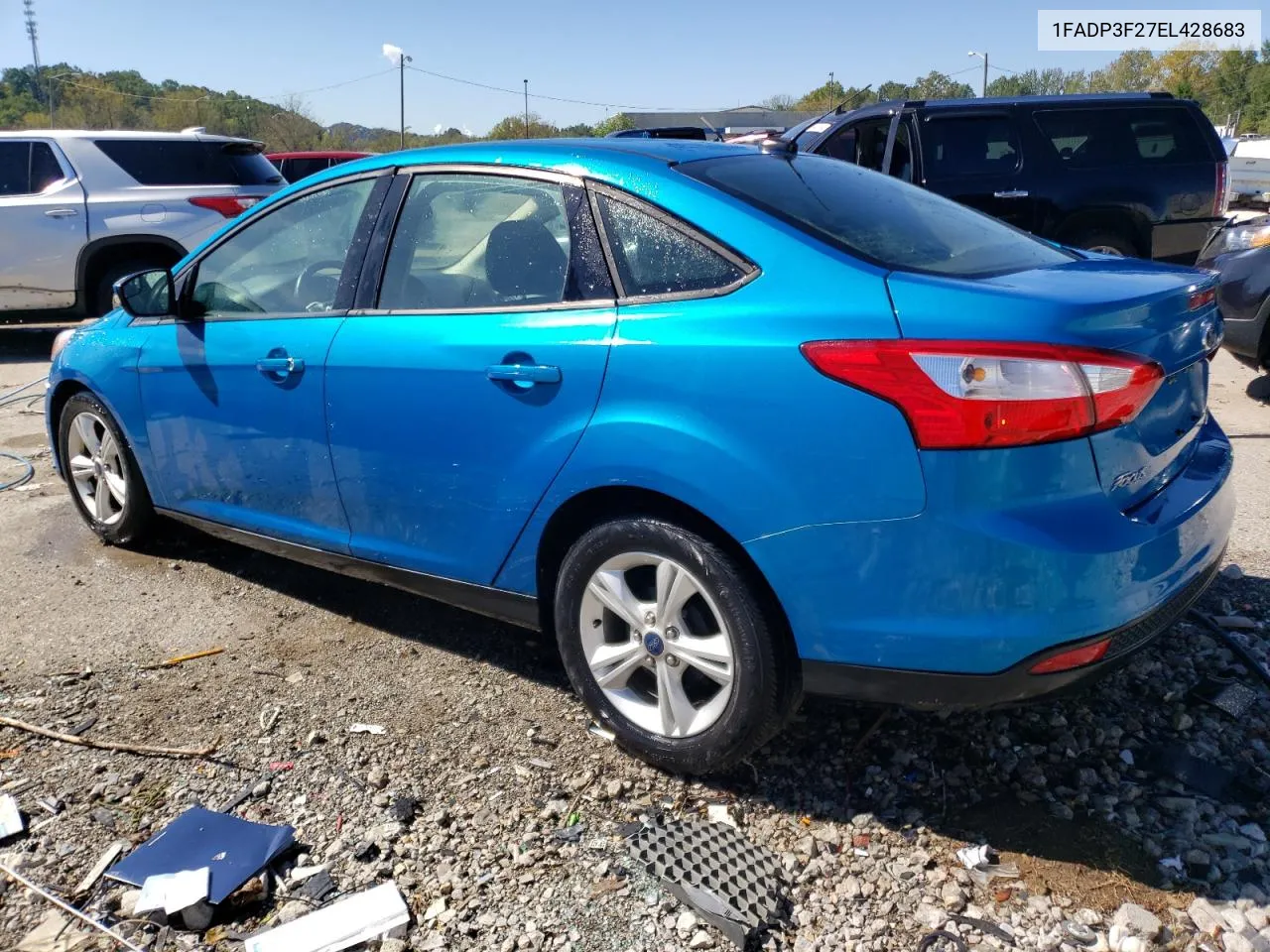 2014 Ford Focus Se VIN: 1FADP3F27EL428683 Lot: 74100704