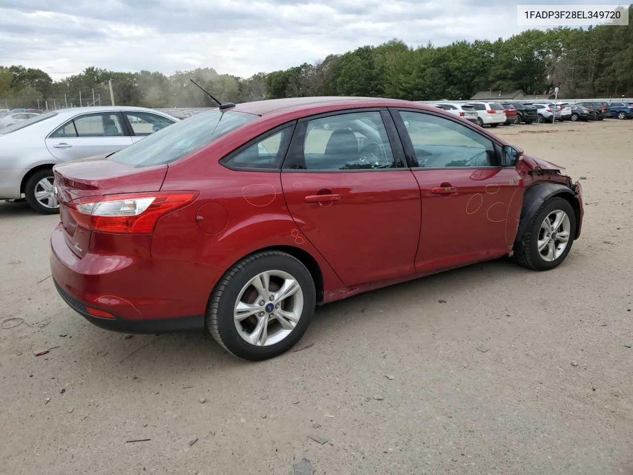 2014 Ford Focus Se VIN: 1FADP3F28EL349720 Lot: 74233814