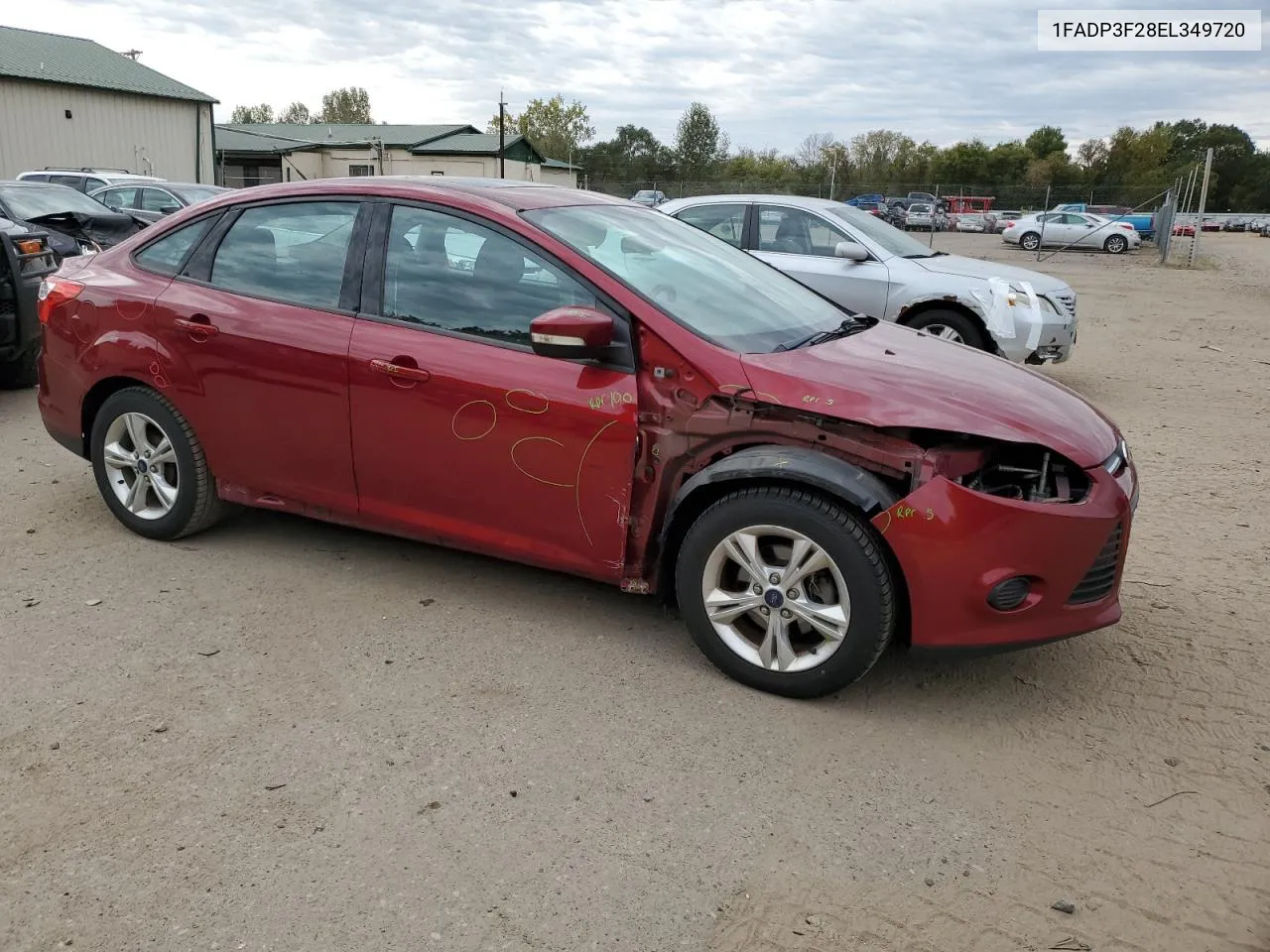 2014 Ford Focus Se VIN: 1FADP3F28EL349720 Lot: 74233814