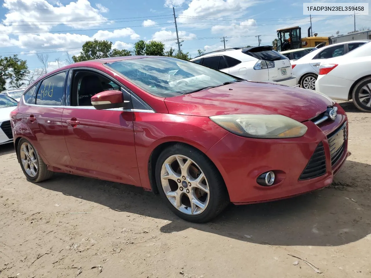 2014 Ford Focus Titanium VIN: 1FADP3N23EL359458 Lot: 74261164