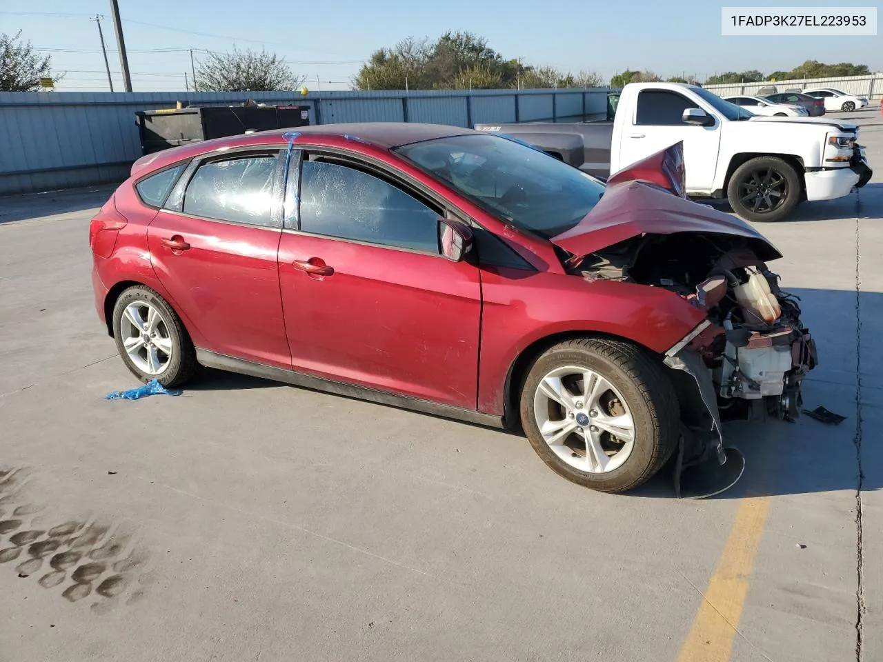 2014 Ford Focus Se VIN: 1FADP3K27EL223953 Lot: 74372524