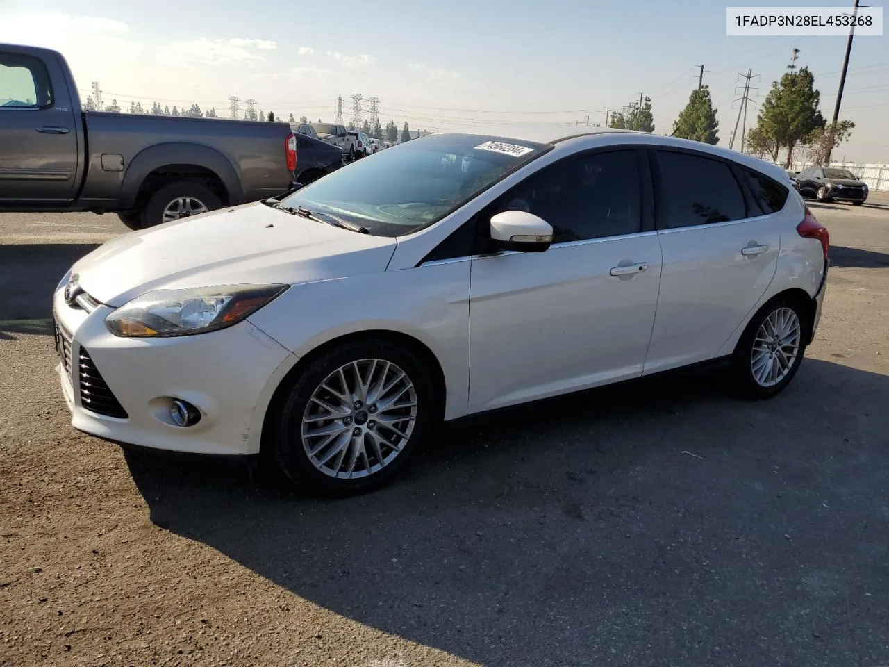 2014 Ford Focus Titanium VIN: 1FADP3N28EL453268 Lot: 74564284