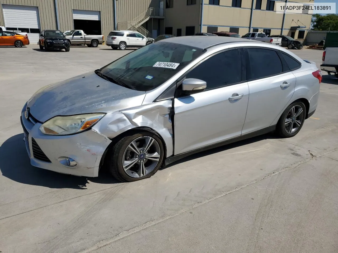 2014 Ford Focus Se VIN: 1FADP3F24EL183891 Lot: 74710484