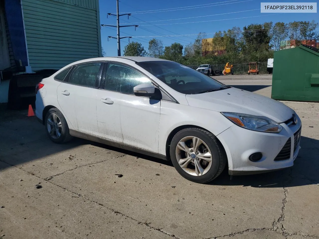 2014 Ford Focus Se VIN: 1FADP3F23EL392118 Lot: 74711034