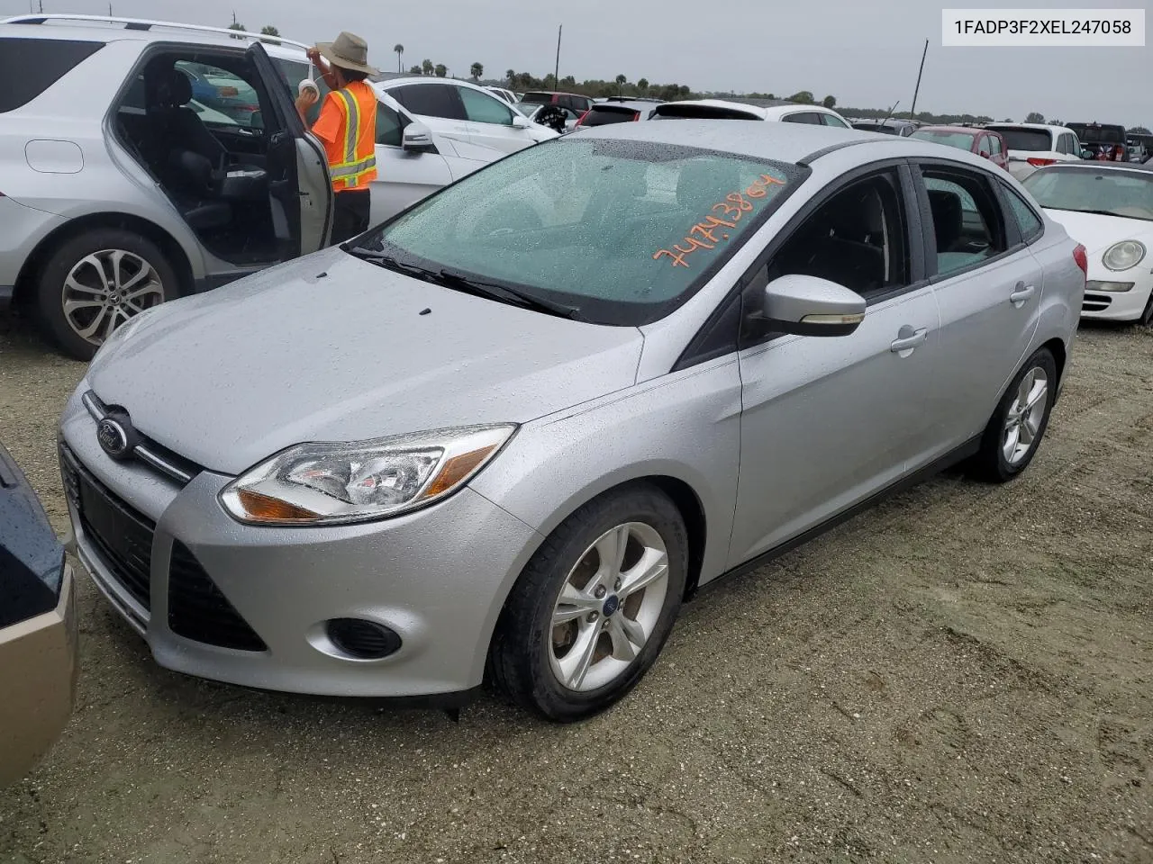 2014 Ford Focus Se VIN: 1FADP3F2XEL247058 Lot: 74743864