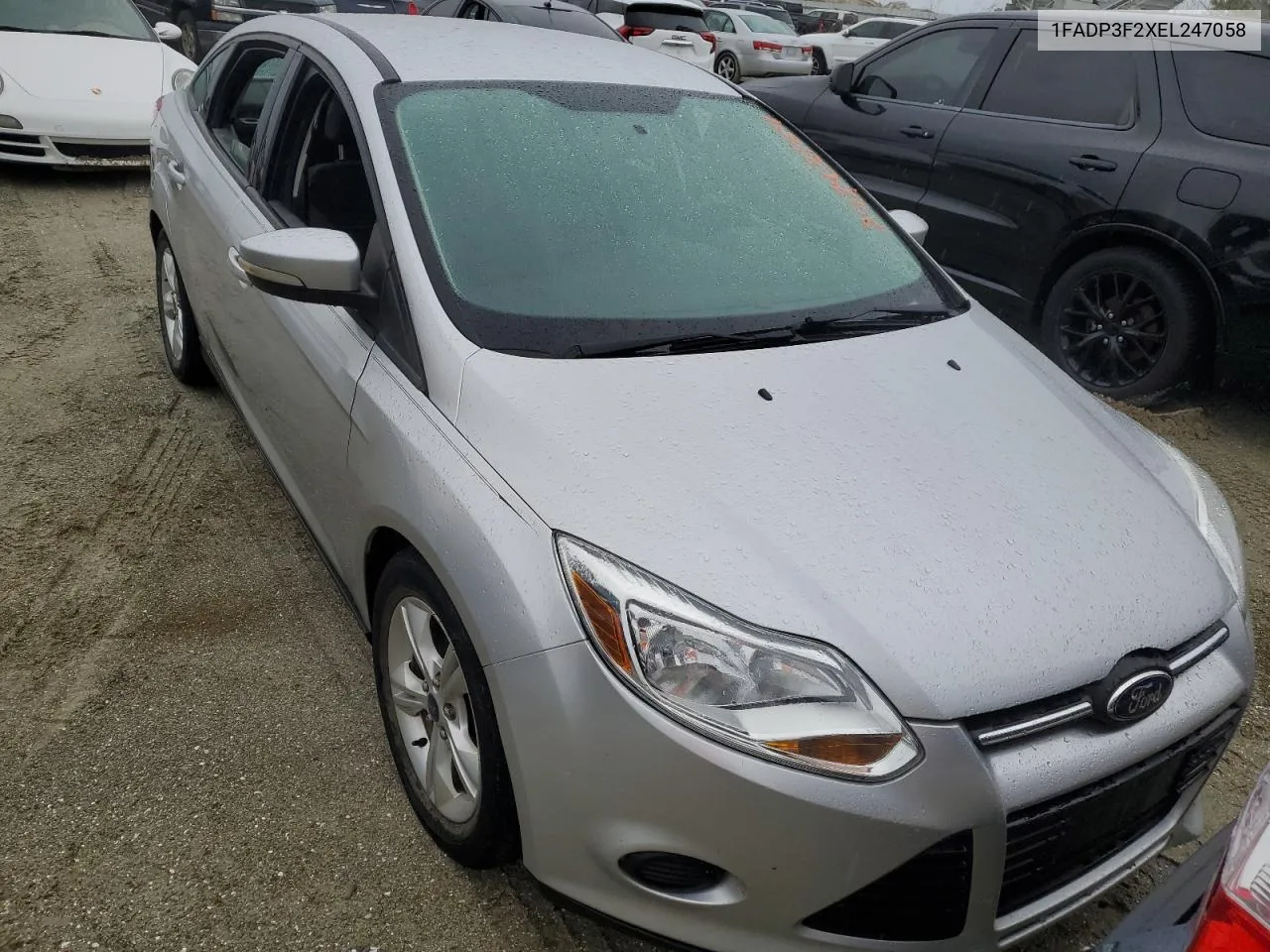 2014 Ford Focus Se VIN: 1FADP3F2XEL247058 Lot: 74743864