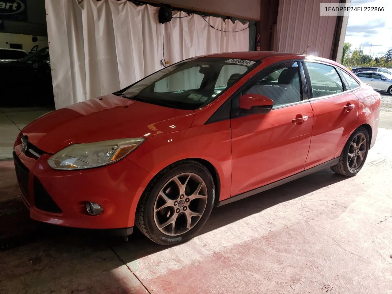 2014 Ford Focus Se VIN: 1FADP3F24EL222866 Lot: 74808554