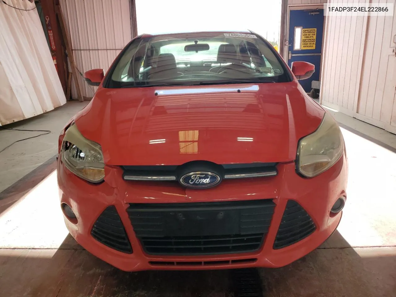 2014 Ford Focus Se VIN: 1FADP3F24EL222866 Lot: 74808554