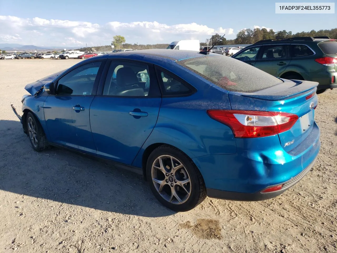 2014 Ford Focus Se VIN: 1FADP3F24EL355773 Lot: 74835454