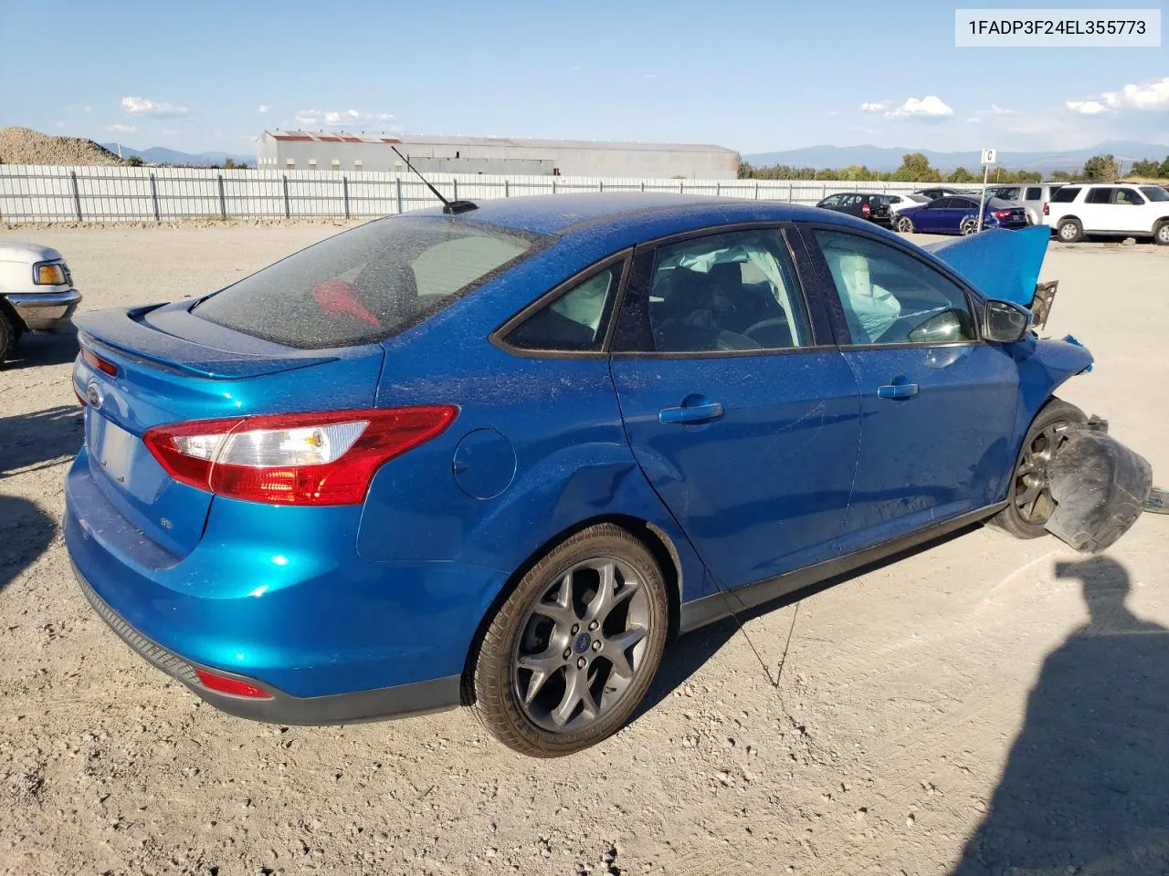 2014 Ford Focus Se VIN: 1FADP3F24EL355773 Lot: 74835454