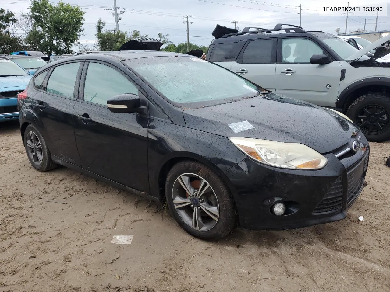 2014 Ford Focus Se VIN: 1FADP3K24EL353690 Lot: 74941354