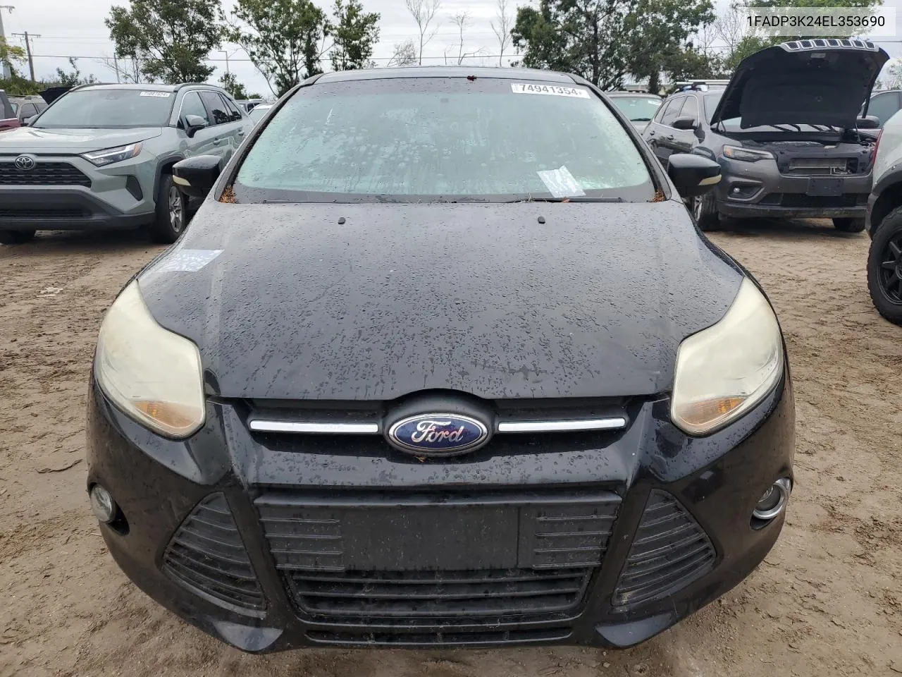 2014 Ford Focus Se VIN: 1FADP3K24EL353690 Lot: 74941354