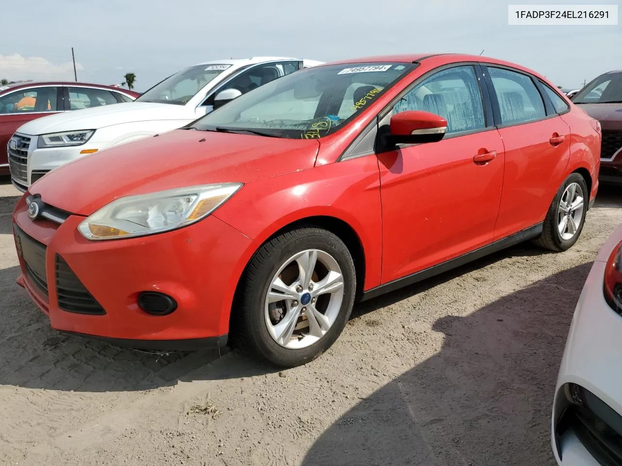 2014 Ford Focus Se VIN: 1FADP3F24EL216291 Lot: 74957794