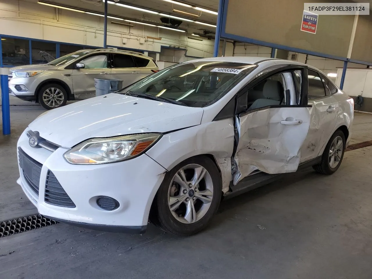 2014 Ford Focus Se VIN: 1FADP3F29EL381124 Lot: 74958384