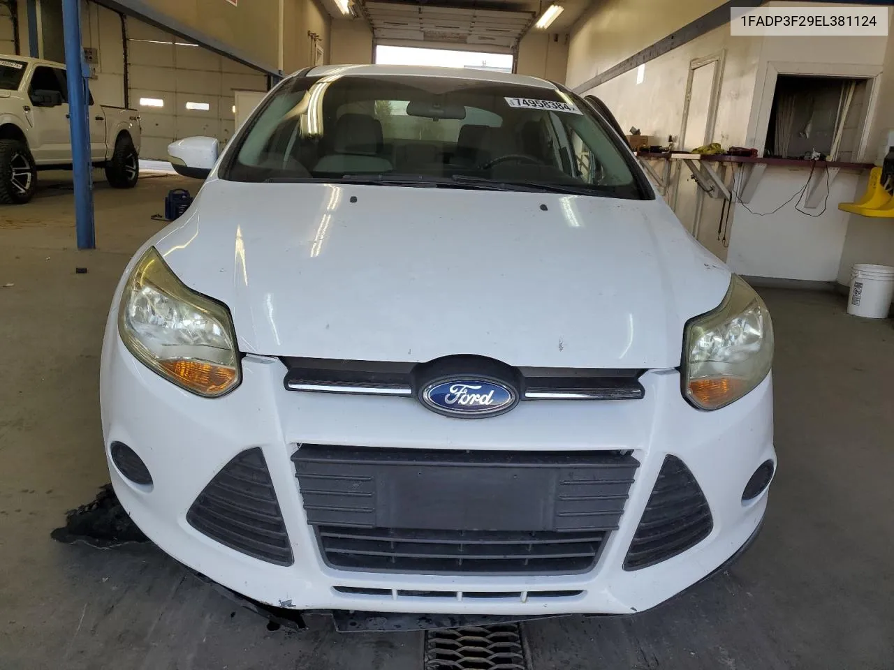 2014 Ford Focus Se VIN: 1FADP3F29EL381124 Lot: 74958384