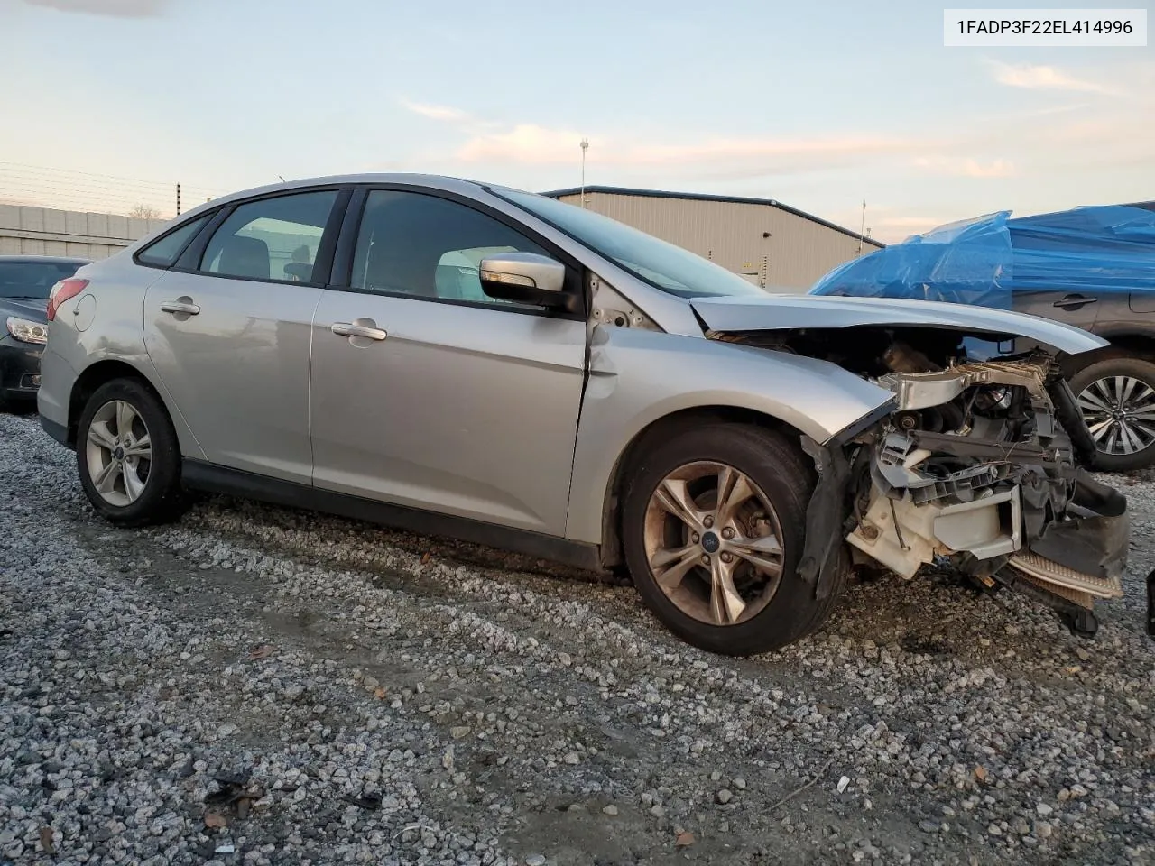 2014 Ford Focus Se VIN: 1FADP3F22EL414996 Lot: 75019074