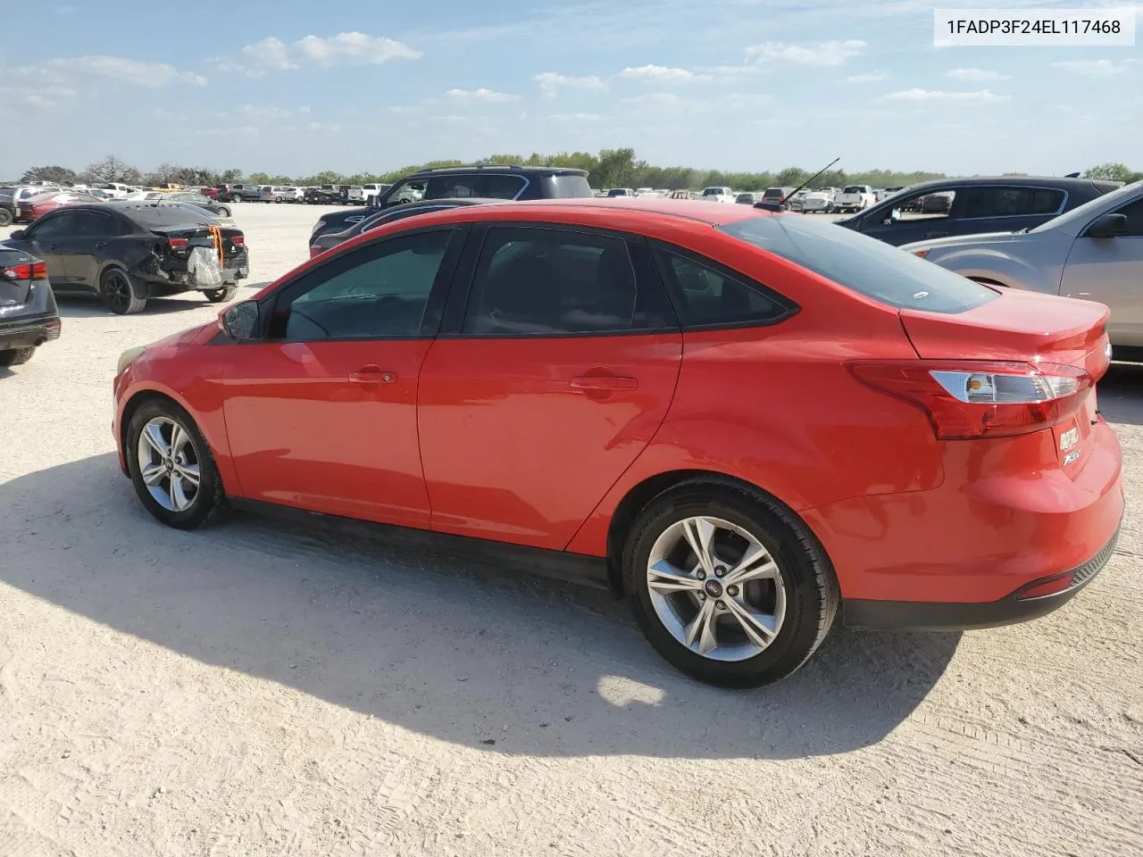 2014 Ford Focus Se VIN: 1FADP3F24EL117468 Lot: 75043924