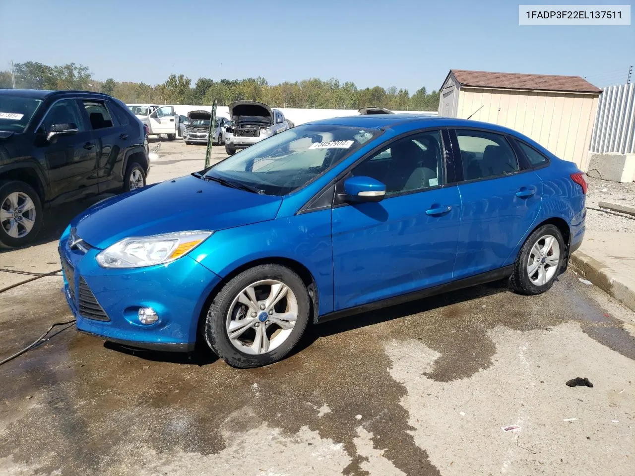 2014 Ford Focus Se VIN: 1FADP3F22EL137511 Lot: 75057904