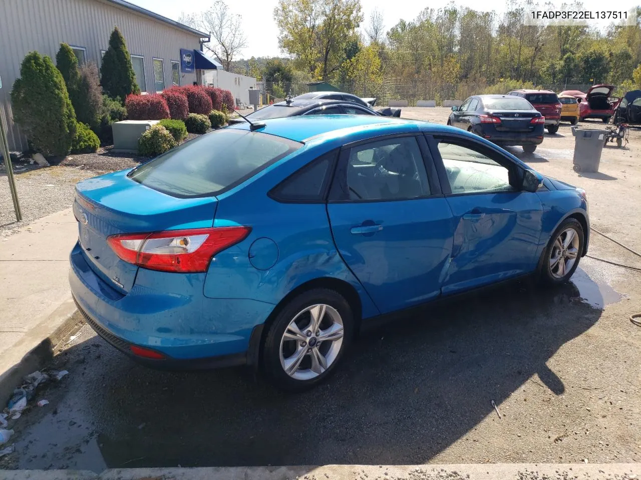 2014 Ford Focus Se VIN: 1FADP3F22EL137511 Lot: 75057904