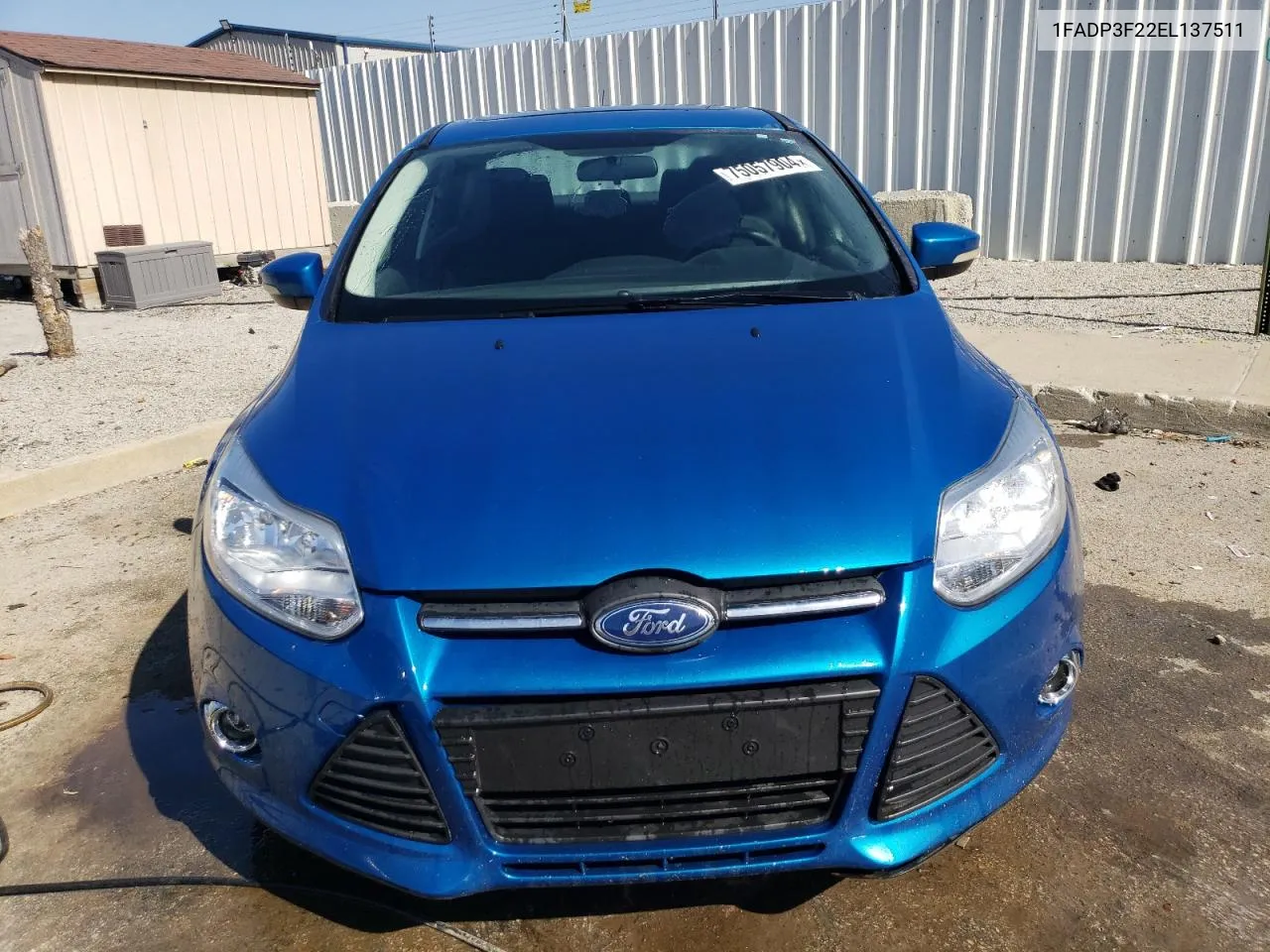 2014 Ford Focus Se VIN: 1FADP3F22EL137511 Lot: 75057904