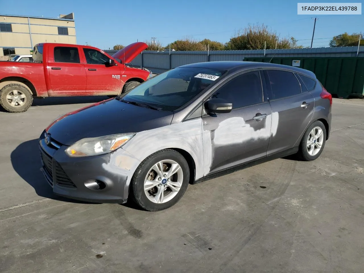 2014 Ford Focus Se VIN: 1FADP3K22EL439788 Lot: 75237463