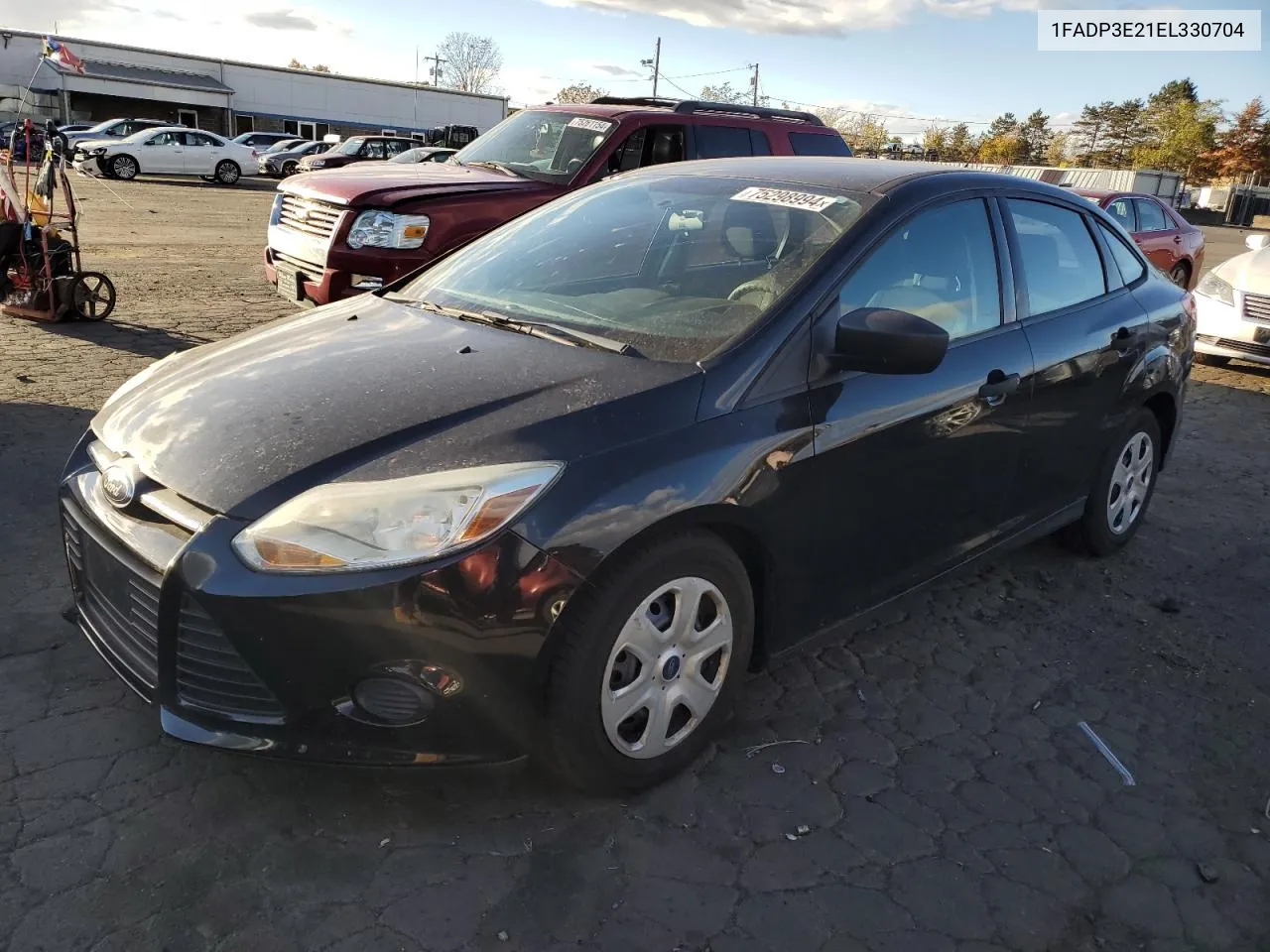 2014 Ford Focus S VIN: 1FADP3E21EL330704 Lot: 75298994