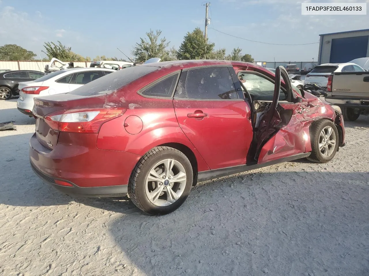 2014 Ford Focus Se VIN: 1FADP3F20EL460133 Lot: 75301634