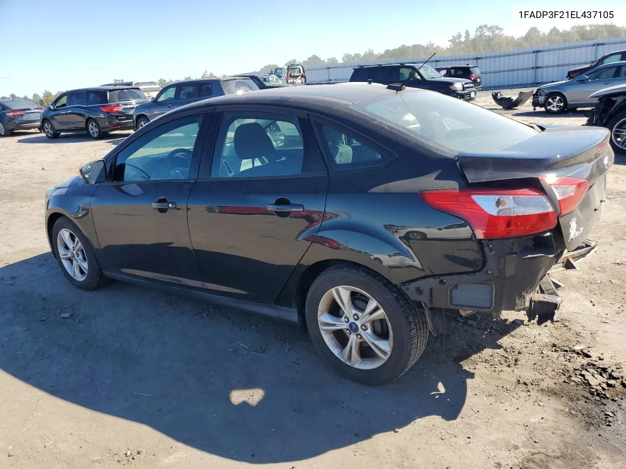 2014 Ford Focus Se VIN: 1FADP3F21EL437105 Lot: 75308614