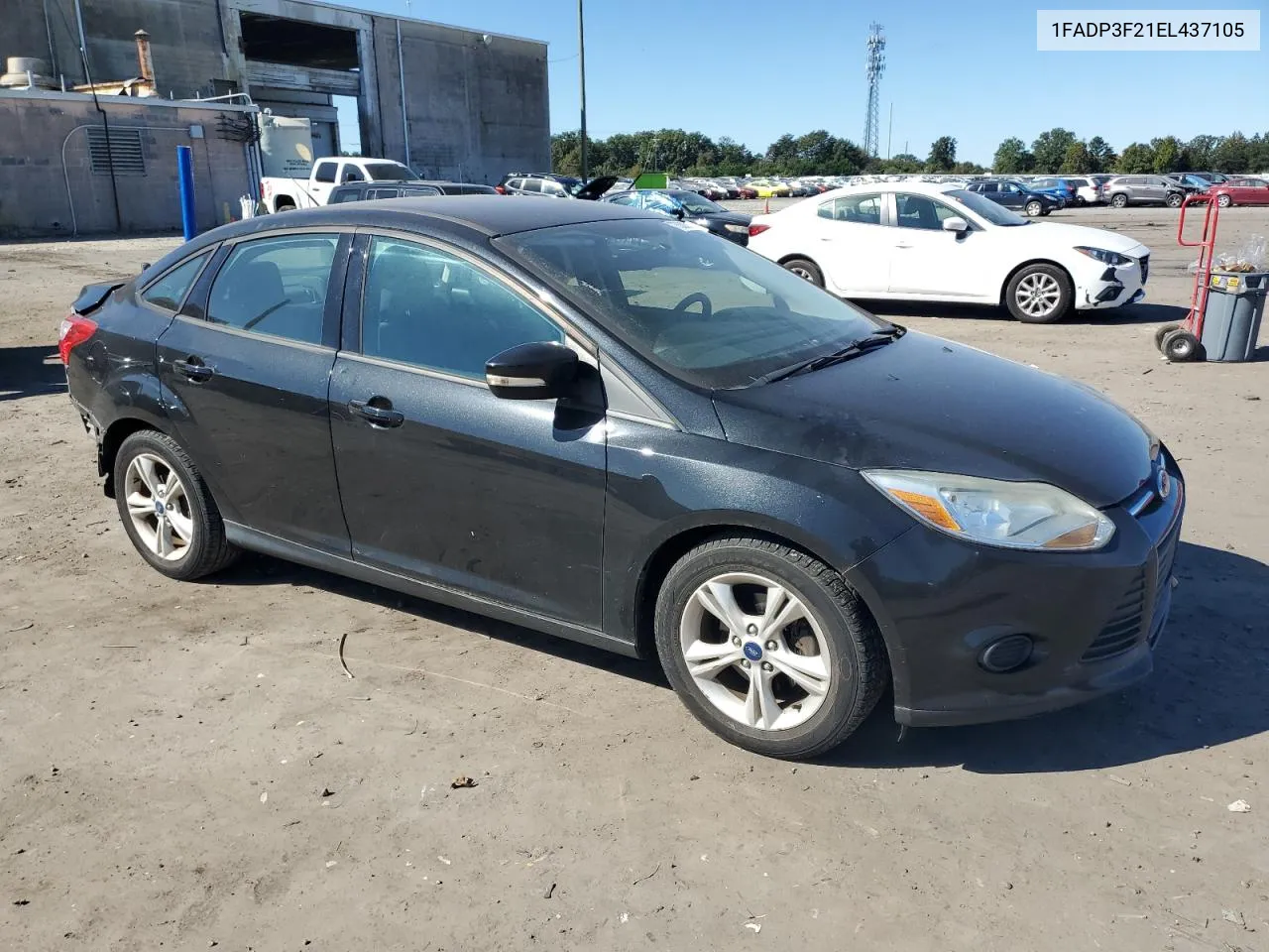 2014 Ford Focus Se VIN: 1FADP3F21EL437105 Lot: 75308614