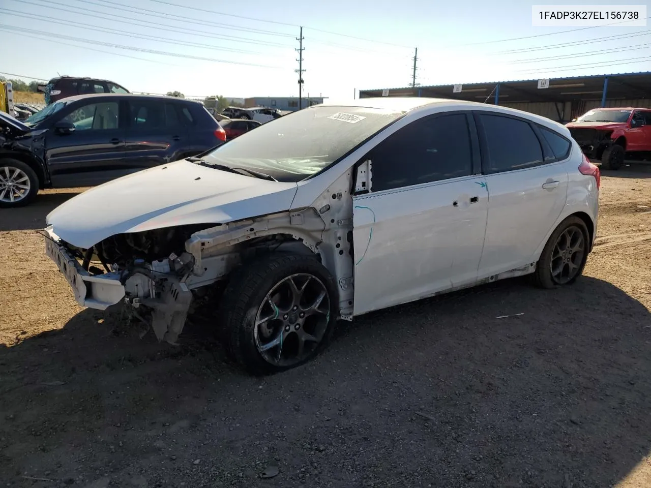 2014 Ford Focus Se VIN: 1FADP3K27EL156738 Lot: 75322854