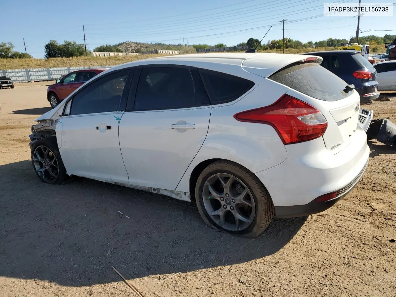 2014 Ford Focus Se VIN: 1FADP3K27EL156738 Lot: 75322854