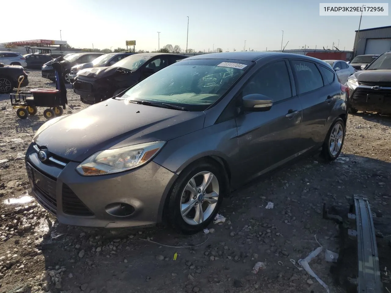 2014 Ford Focus Se VIN: 1FADP3K29EL172956 Lot: 75341704