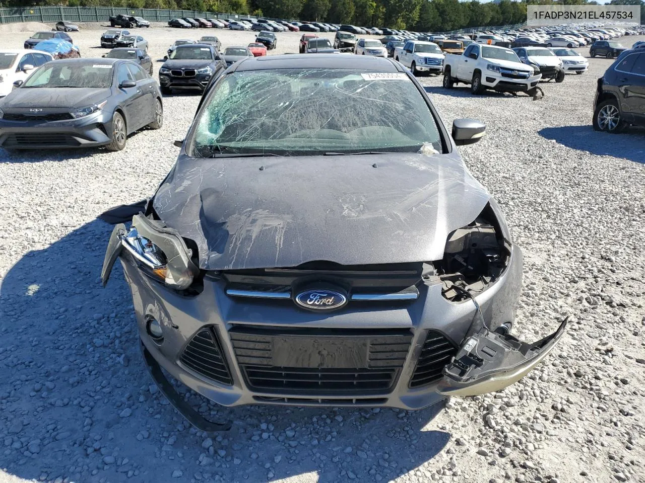 2014 Ford Focus Titanium VIN: 1FADP3N21EL457534 Lot: 75435554