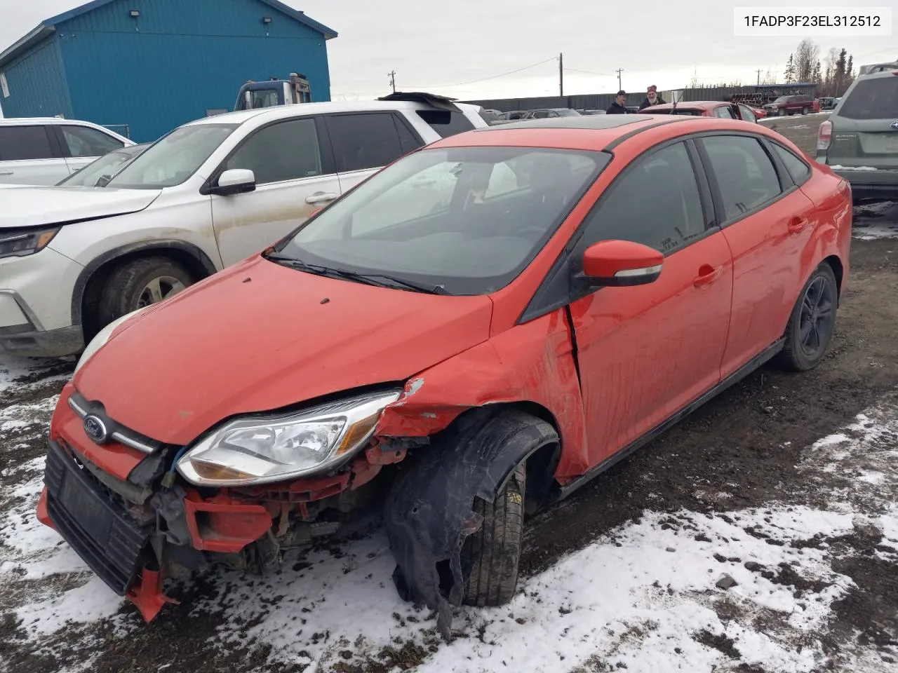 2014 Ford Focus Se VIN: 1FADP3F23EL312512 Lot: 75489164