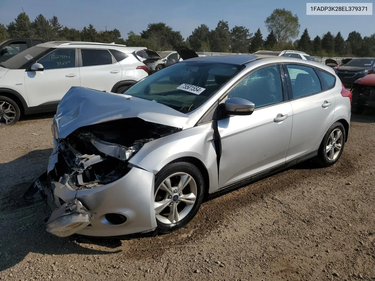 2014 Ford Focus Se VIN: 1FADP3K28EL379371 Lot: 75501554