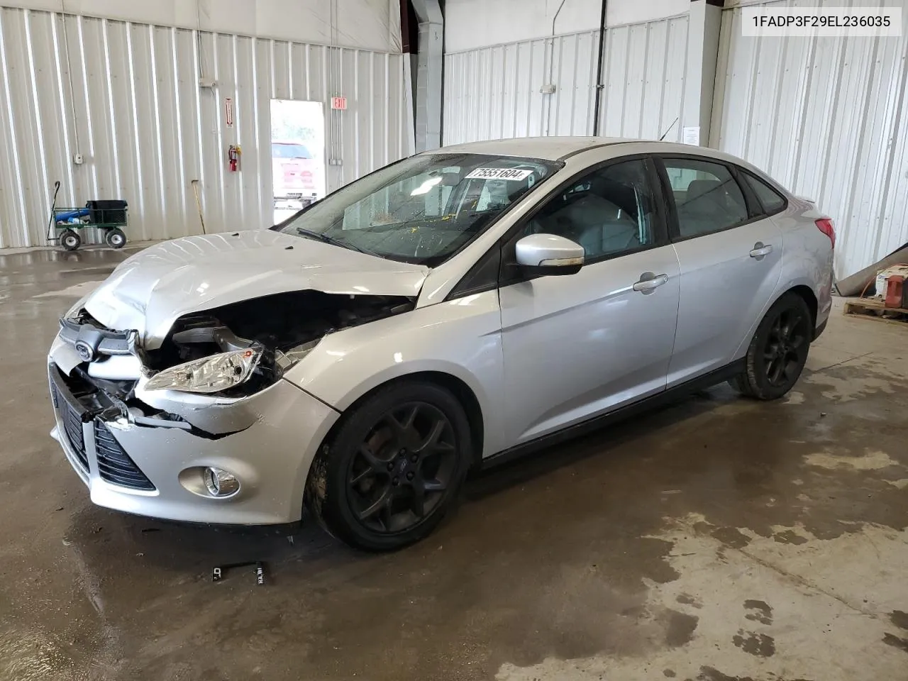 2014 Ford Focus Se VIN: 1FADP3F29EL236035 Lot: 75551604