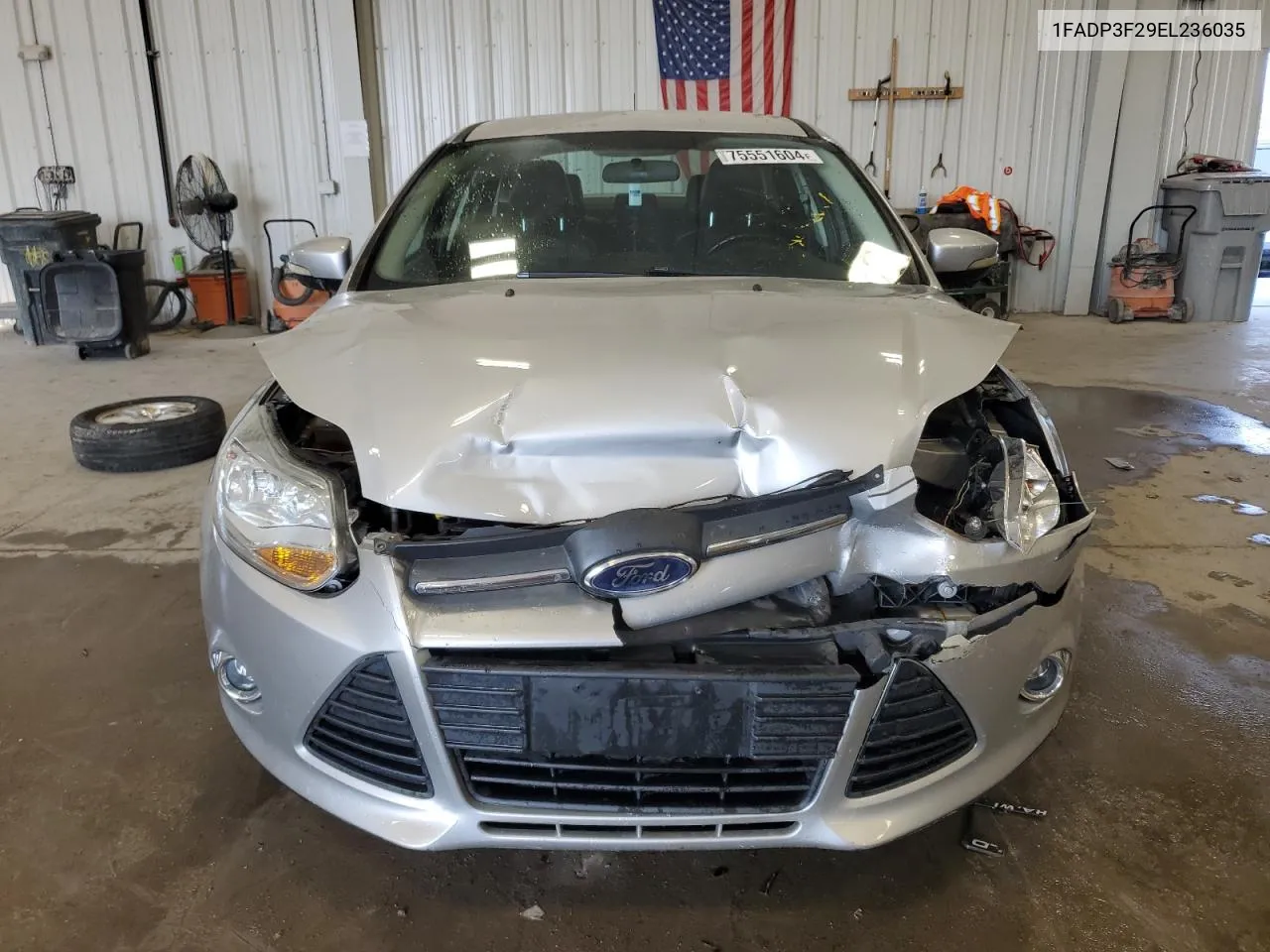 2014 Ford Focus Se VIN: 1FADP3F29EL236035 Lot: 75551604