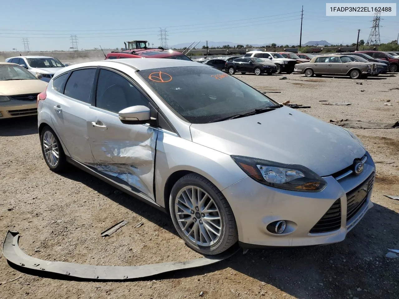 2014 Ford Focus Titanium VIN: 1FADP3N22EL162488 Lot: 75566504