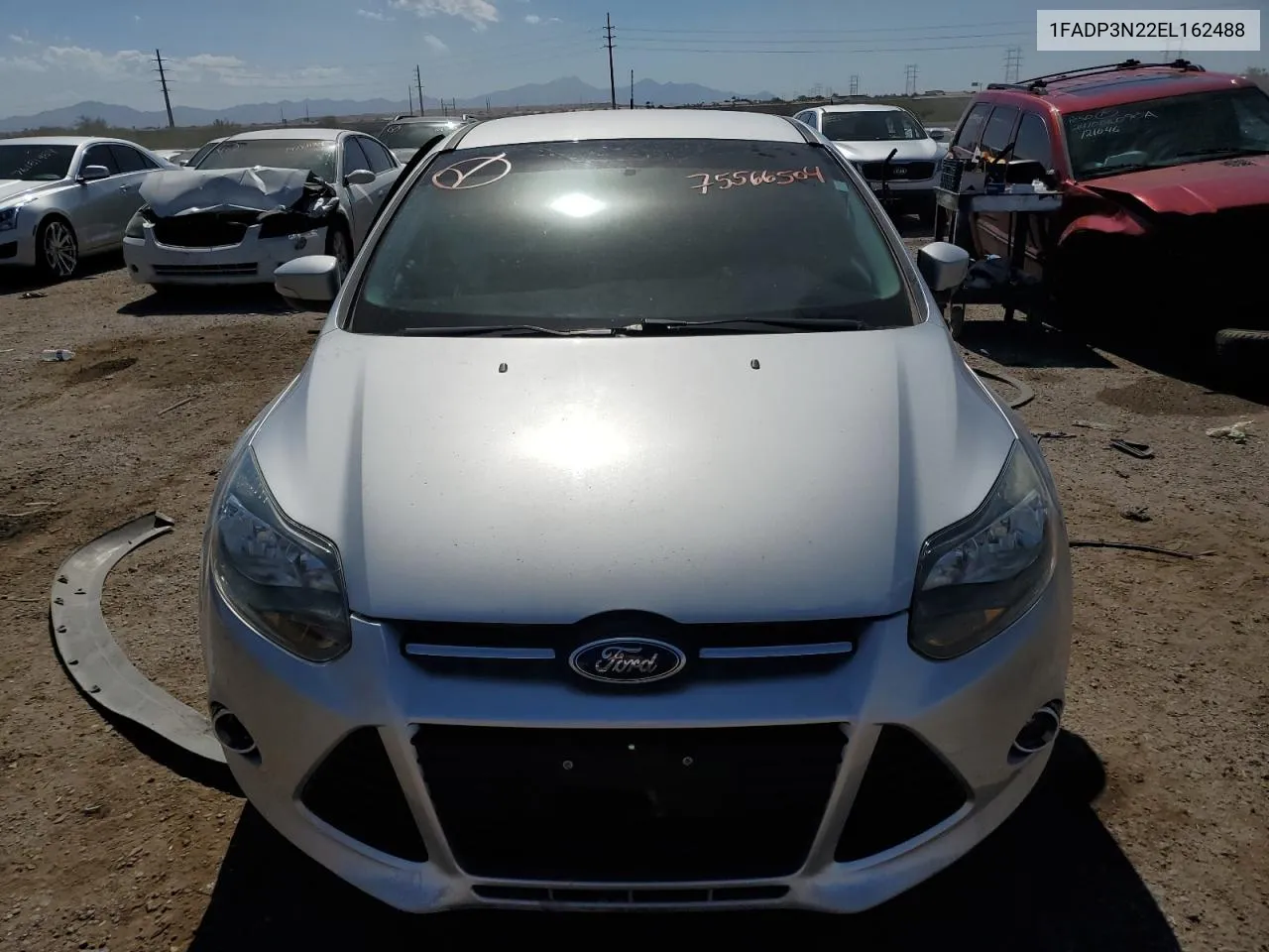 2014 Ford Focus Titanium VIN: 1FADP3N22EL162488 Lot: 75566504