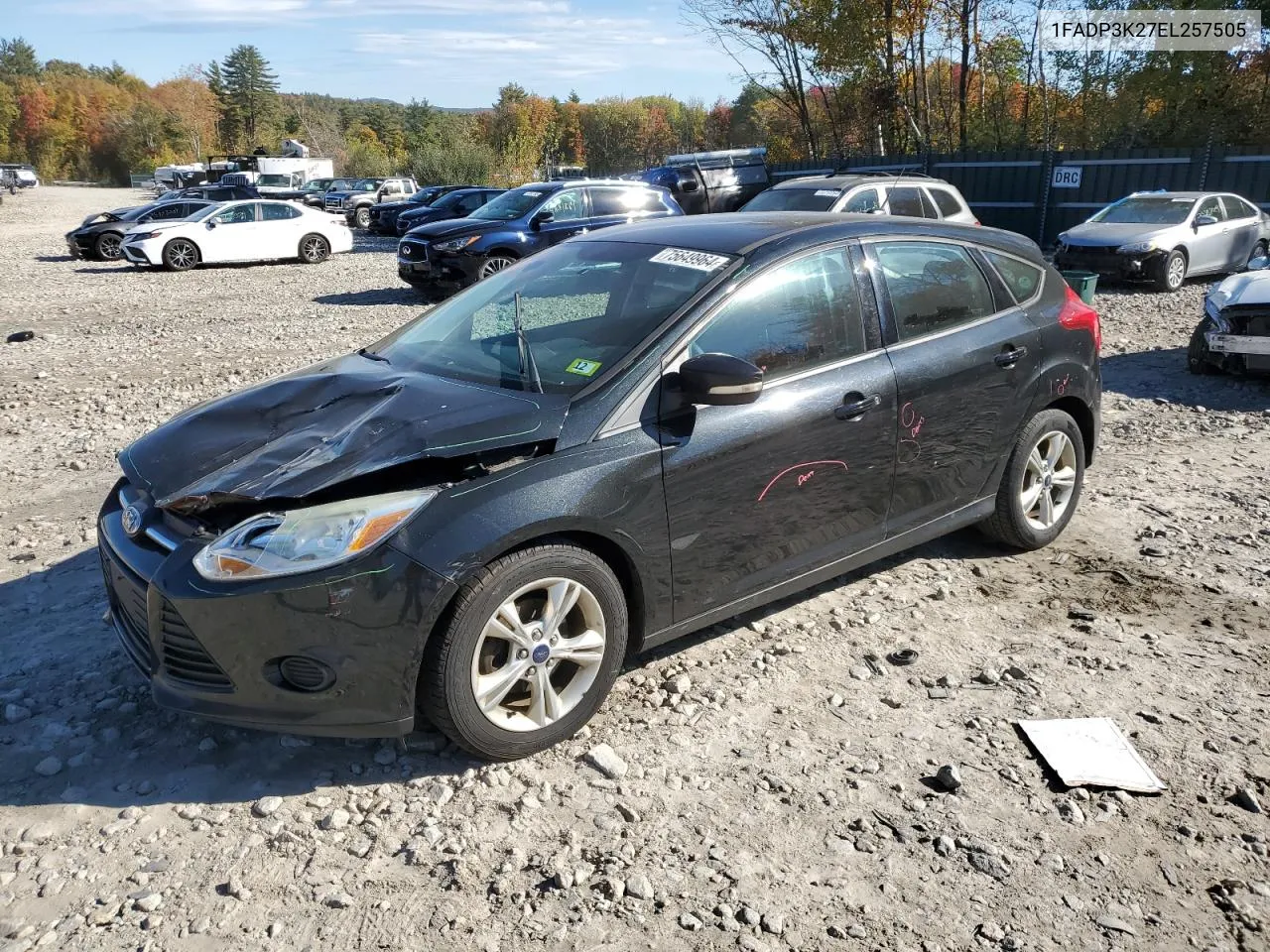 2014 Ford Focus Se VIN: 1FADP3K27EL257505 Lot: 75649964