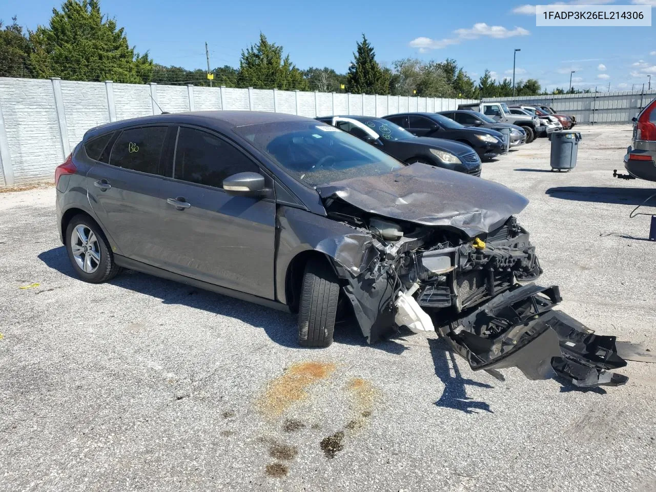 2014 Ford Focus Se VIN: 1FADP3K26EL214306 Lot: 75692684