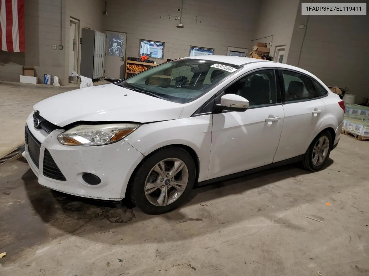 2014 Ford Focus Se VIN: 1FADP3F27EL119411 Lot: 75841364