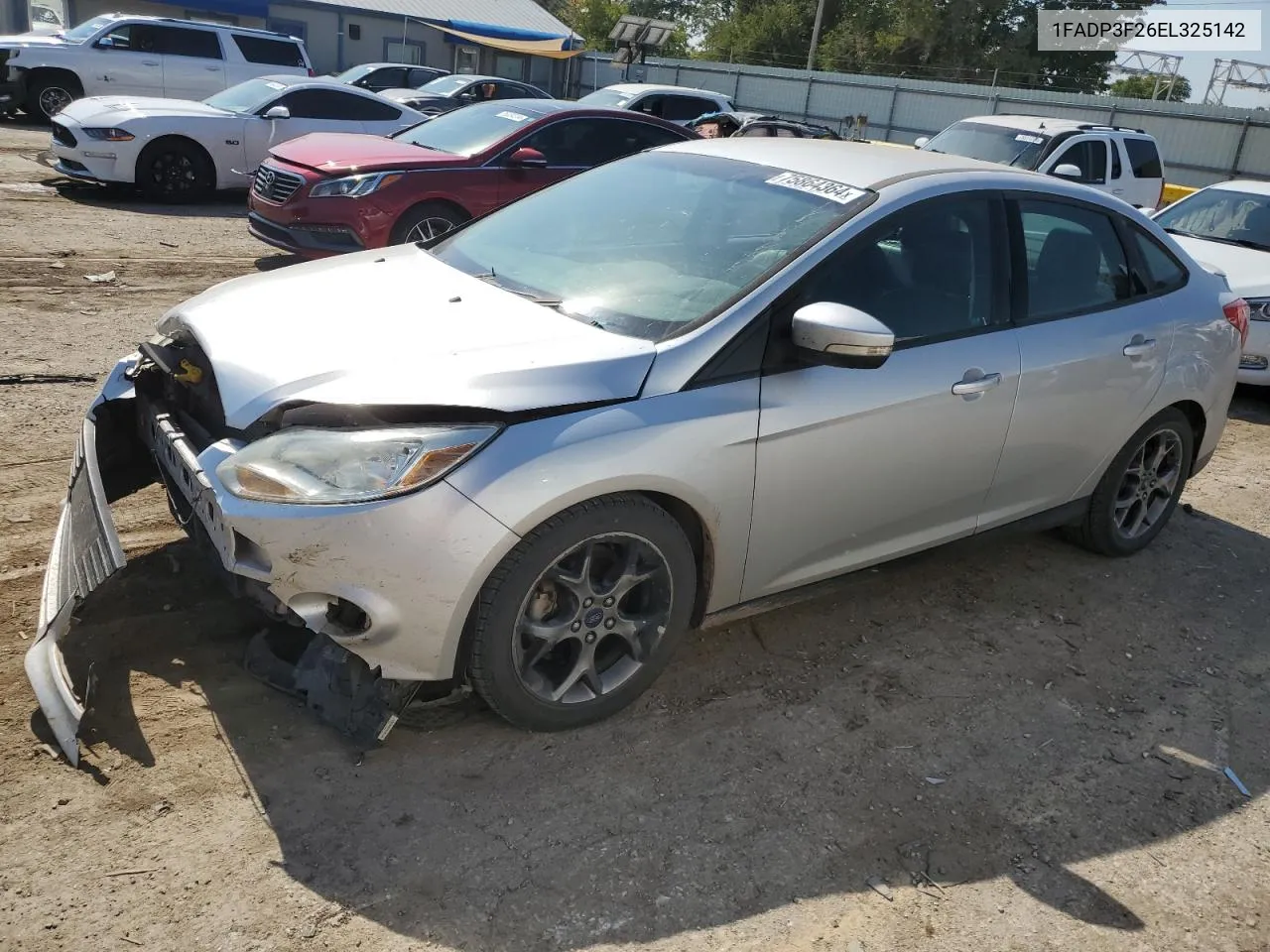 2014 Ford Focus Se VIN: 1FADP3F26EL325142 Lot: 75864364