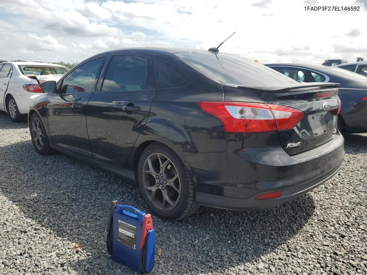 2014 Ford Focus Se VIN: 1FADP3F27EL146592 Lot: 75961534